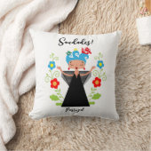 ポルトガルのキャラベル船とファドの女性シンガー クッション (ブランケット)