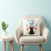 ポルトガルのキャラベル船とファドの女性シンガー クッション (椅子)