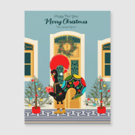 ポルトガルのクリスマスの家とオンドリの挨拶