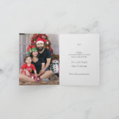 ポルトガルのクリスマスの家とオンドリの挨拶 カード (内部)