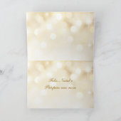 ポルトガルのクリスマス-赤および金ゴールドのつまらないもの シーズンカード (内部)