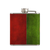 ポルトガルのクールでグランジな旗Bandeira deポルトガル フラスク (裏面)