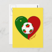 ポルトガルのサッカーチーム。プットボルドポルトガル" 2014 ポストカード (正面/裏面)