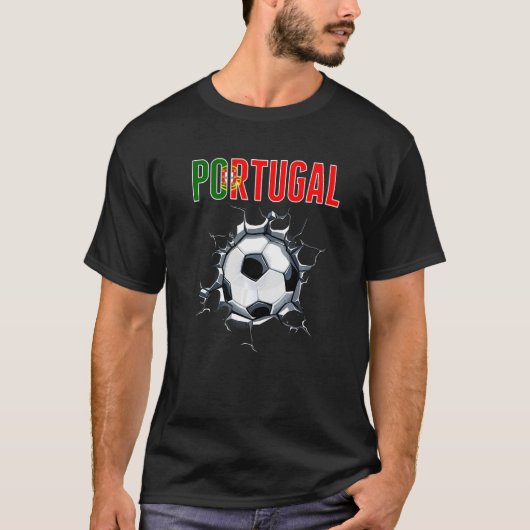 ポルトガルのサッカーファン – Cracのポルトガルのサッカー Tシャツ (正面)