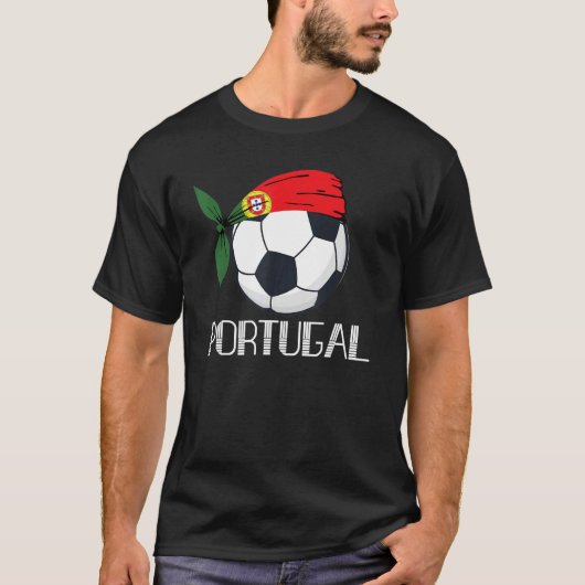 ポルトガルのサッカーポルトガルのサッカー Tシャツ (正面)