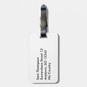 ポルトガルのサッカー2016ファンのギア ラゲッジタグ (裏面縦)