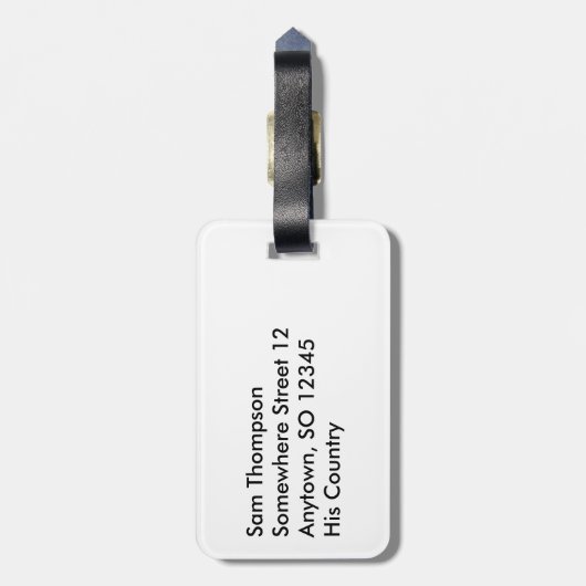 ポルトガルのサッカー2016ファンのギア ラゲッジタグ (裏面縦)