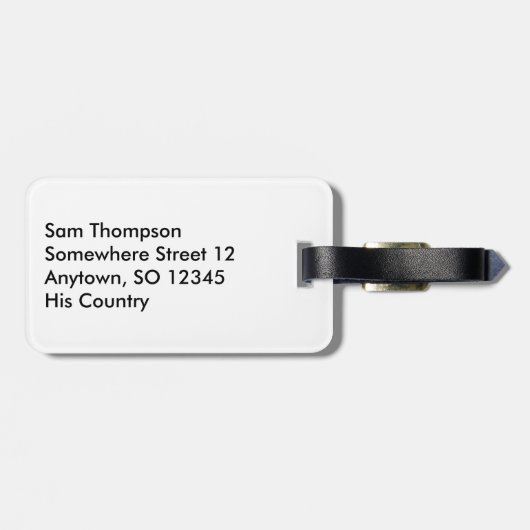 ポルトガルのサッカー2016ファンのギア ラゲッジタグ (裏面横)