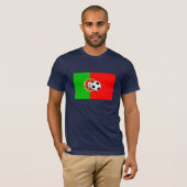 ポルトガルのサッカー Tシャツ (正面フル)