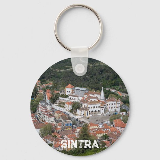 ポルトガルのシントラにある上からシントラの宮殿 キーホルダー (正面)