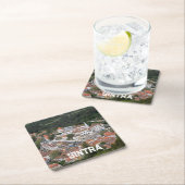 ポルトガルのシントラにある上からシントラの宮殿 スクエアペーパーコースター (インサイチュ)