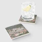 ポルトガルのシントラにある上からシントラの宮殿 ストーンコースター (横)