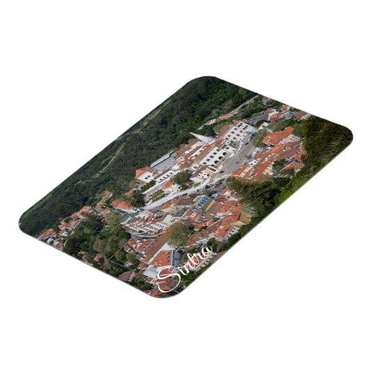 ポルトガルのシントラにある上からシントラの宮殿 マグネット (左側)