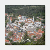 ポルトガルのシントラにある上からシントラの宮殿 マグネット (正面)