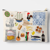 ポルトガルのシンボル旅行愛好家 アクセサリーポーチ (裏面)