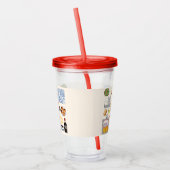 ポルトガルのシンボル旅行愛好家 アクリルタンブラー (左)