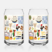 ポルトガルのシンボル旅行愛好家 ガラス缶 (裏面)