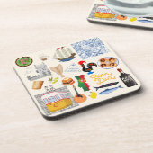 ポルトガルのシンボル旅行愛好家 コースター (左側)