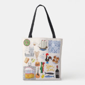 ポルトガルのシンボル旅行愛好家 トートバッグ (裏面)