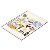 ポルトガルのシンボル旅行愛好家 ノートブック (左側)