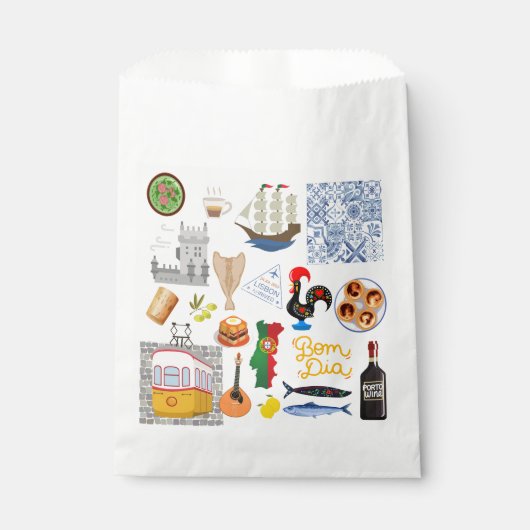 ポルトガルのシンボル旅行愛好家 フェイバーバッグ (正面)