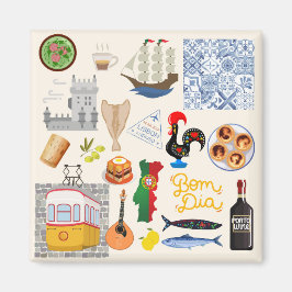 ポルトガルのシンボル旅行愛好家 マグネット