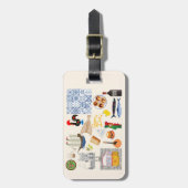 ポルトガルのシンボル旅行愛好家 ラゲッジタグ (正面縦)