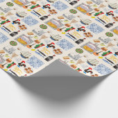 ポルトガルのシンボル旅行愛好家 ラッピングペーパー (角)