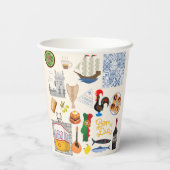 ポルトガルのシンボル旅行愛好家 紙コップ (裏面)