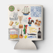 ポルトガルのシンボル旅行愛好家 缶クーラー (裏面)