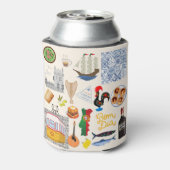 ポルトガルのシンボル旅行愛好家 缶クーラー (缶裏面)