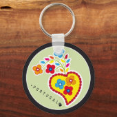 ポルトガルのシンボル – バレンタインスカーフ キーホルダー (正面)