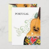 ポルトガルのシンボル – ポルトガル語ギター ポストカード (正面/裏面)