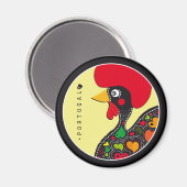 ポルトガルのシンボル – ルースター マグネット (正面/裏面)