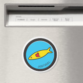 ポルトガルのシンボル – Sardine Nr. 02 マグネット (インサイチュ (食洗機))