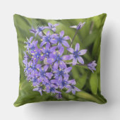 ポルトガルのスクイル花クローズアップ自然写真 アウトドアクッション (裏面)