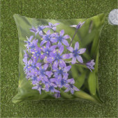 ポルトガルのスクイル花クローズアップ自然写真 アウトドアクッション (芝生)