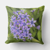 ポルトガルのスクイル花クローズアップ自然写真 アウトドアクッション (正面)