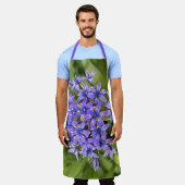 ポルトガルのスクイル花クローズアップ自然写真 エプロン (着用した状態)