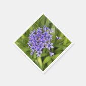 ポルトガルのスクイル花クローズアップ自然写真 スタンダードカクテルナプキン (角)