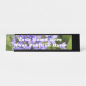 ポルトガルのスクイル花クローズアップ自然写真 デスクネームプレート (正面)