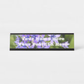 ポルトガルのスクイル花クローズアップ自然写真 デスクネームプレート (正面)