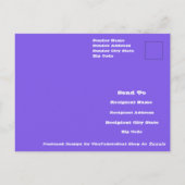 ポルトガルのスクイル花クローズアップ自然写真 ポストカード (裏面)