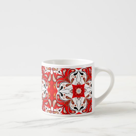 ポルトガルのセラミックタイルパターン エスプレッソカップ (右)