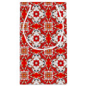 ポルトガルのセラミックタイルパターン スモールペーパーバッグ (裏面)