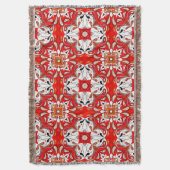 ポルトガルのセラミックタイルパターン スローブランケット (正面縦)