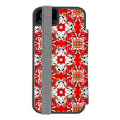 ポルトガルのセラミックタイルパターン INCIPIO iPhoneウォレットケース (フォリオ裏面)