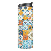 ポルトガルのタイルで継ぎ目のない模様。イラス タンブラー (回転左)