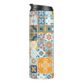 ポルトガルのタイルで継ぎ目のない模様。イラス タンブラー (回転右)