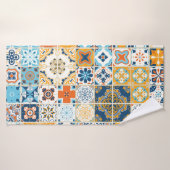 ポルトガルのタイルとのシームレスなパターン。 illus バスタオル (バスタオル)